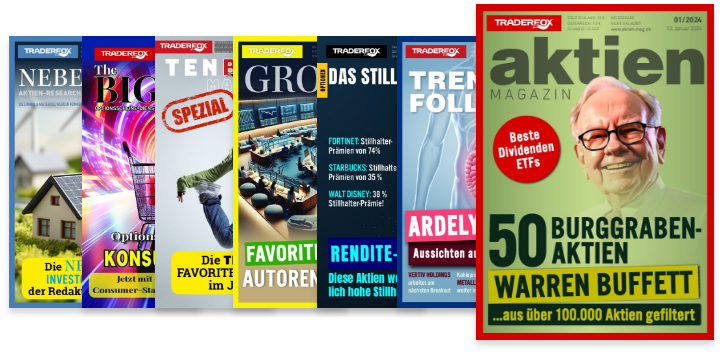 Titelbilder der TraderFox Börsenmagazine